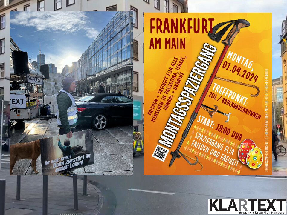 Ostermontag in Frankfurt: Verregnet? Nicht mit uns! Ohne Predigt? Nicht mit uns!