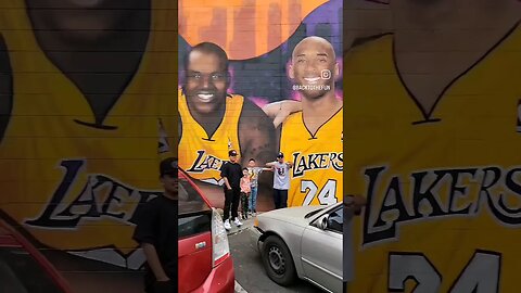 New Lakers Mural in Koreatown is Amazing #lakers #kobebryant #lebronjames #koreatown #mural #shaq