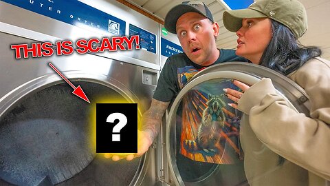SHOCKING! We Found Something We Shouldn't Have In Our Dryers At The Laundromat. Someone Left This!
