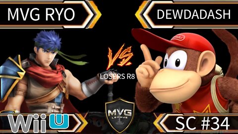 MVG Ryo (Ike) vs DewDaDash (Diddy Kong) - SSB4 Losers R8 - Smash Wii U