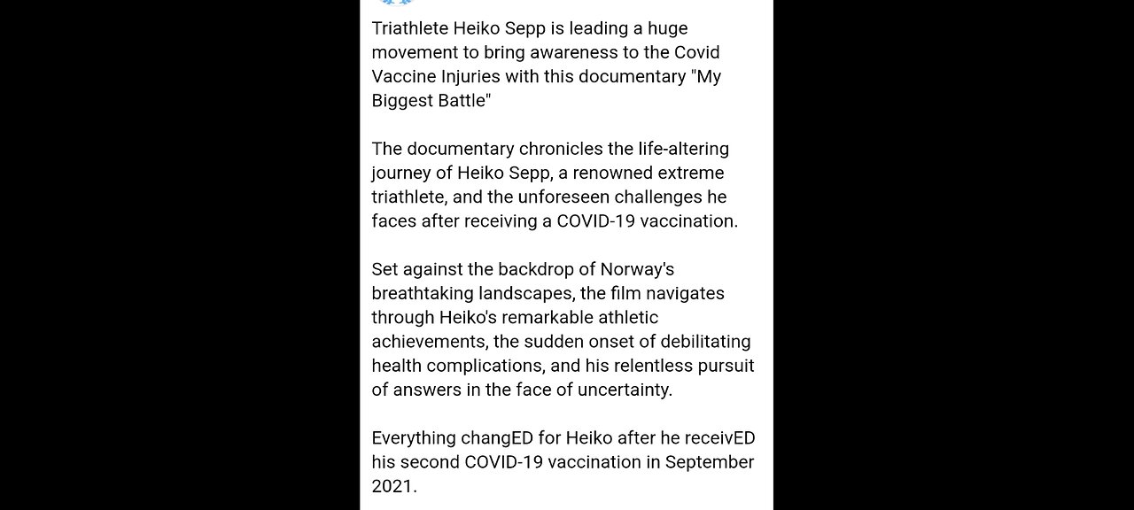 MY BIGGEST BATTLE : HEIKO SEPP