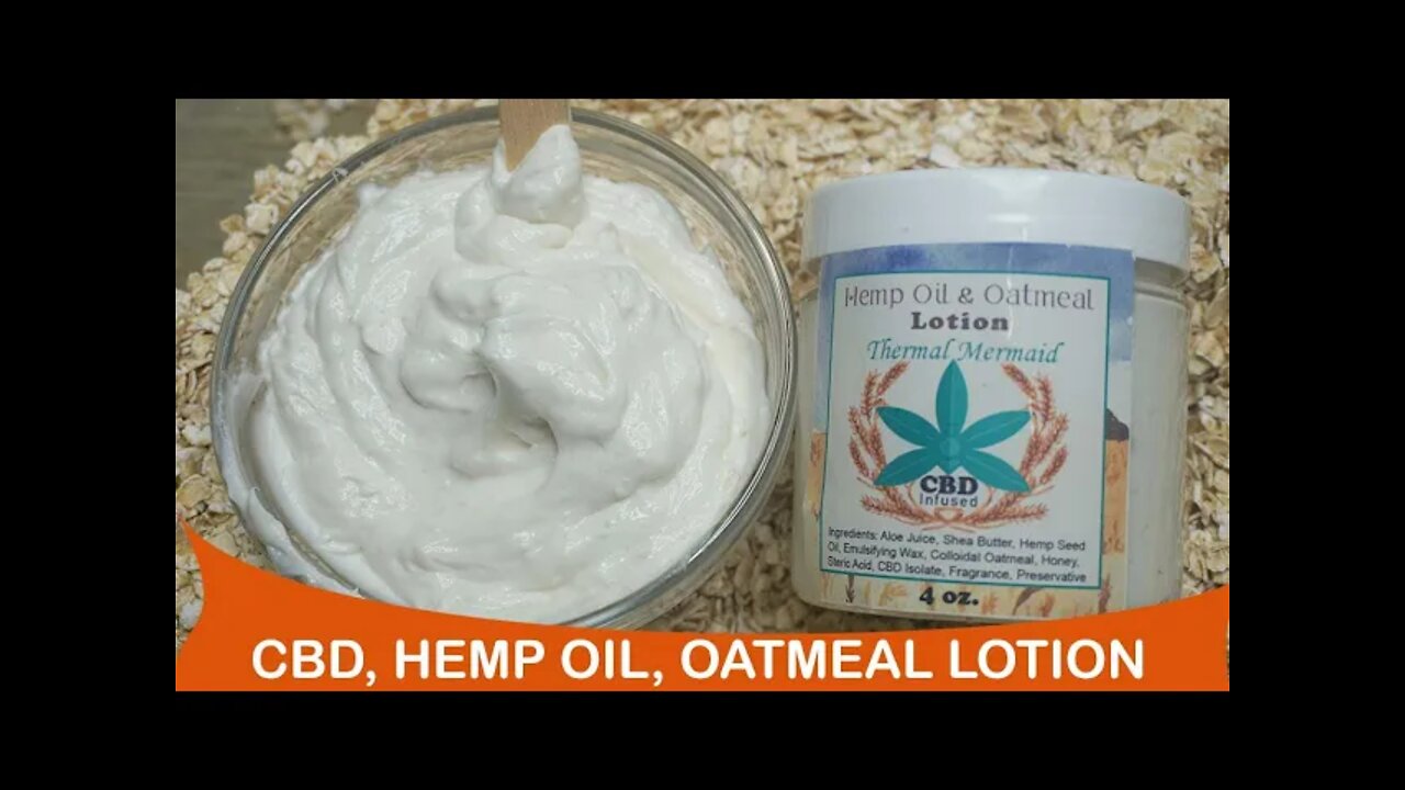 CBD, Hemp Oil, & Oatmeal Infused Winter Body Lotion ~ How to infuse for perfect DIY lotion