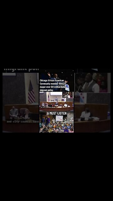 Chicago African American community member ROASTS mayor over $51 million dollar migrant