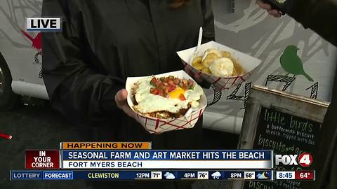 Season farm and art market opens on Fort Myers Beach - 8:30am live report