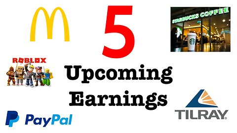 5 UPCOMING Earnings Next Week