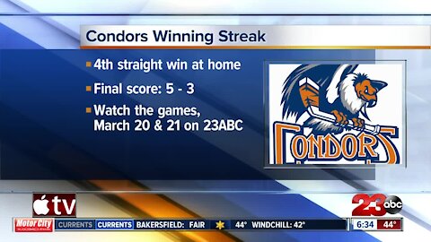 Condors winning streak