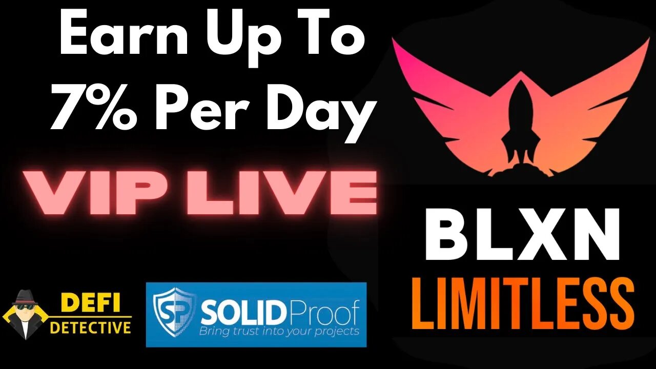 BLXN Limitless VIP LIVE | Watch How To Deposit and Earn 7% Daily
