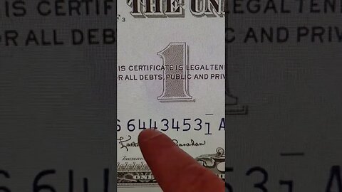 CHECK THE NUMBERS ON YOUR DOLLAR BILLS FOR THIS RARE MISTAKE!