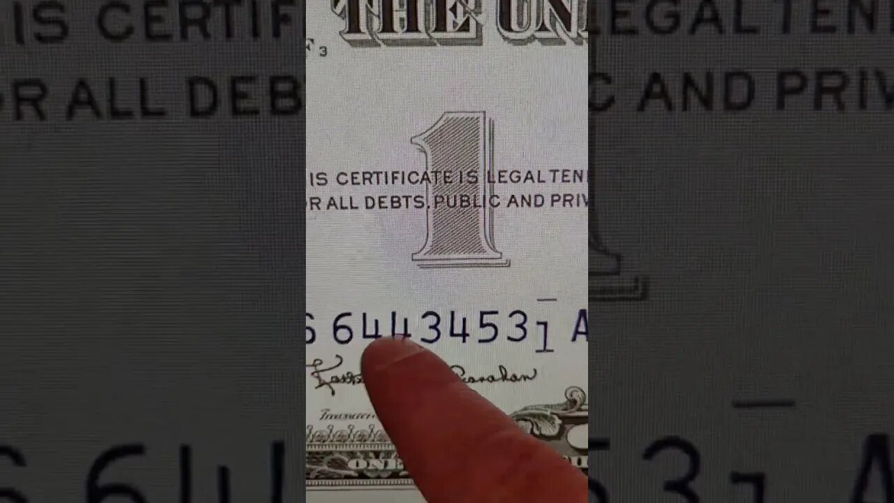 CHECK THE NUMBERS ON YOUR DOLLAR BILLS FOR THIS RARE MISTAKE!