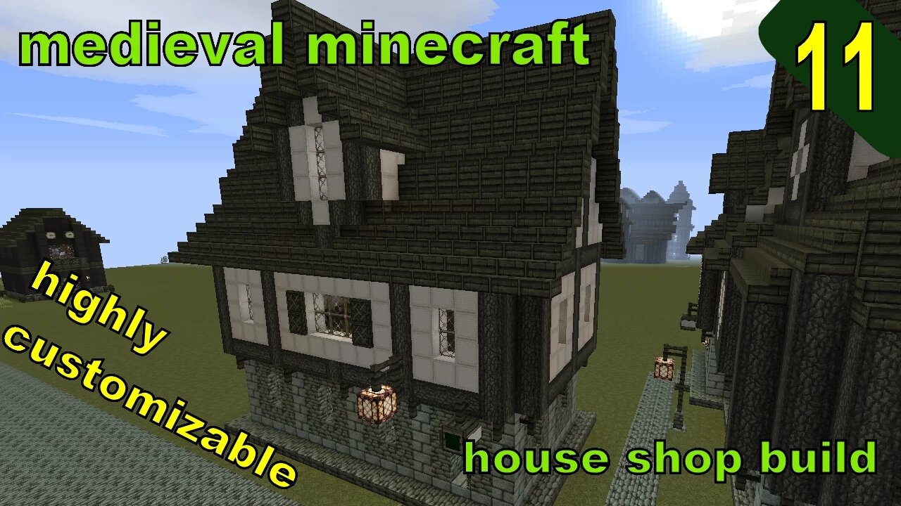 Minecraft: Customizable Medieval Home and Shop [part 11 season 3]