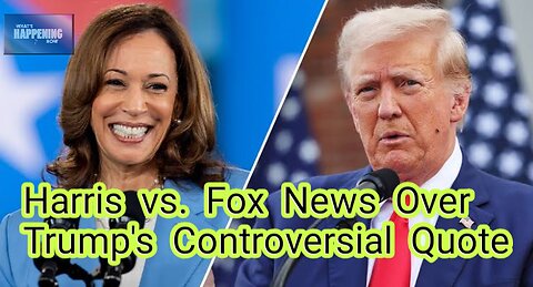 Kamala Harris Reacts to Fox News' Quick Trump Clip on 'Enemy Within' Comment