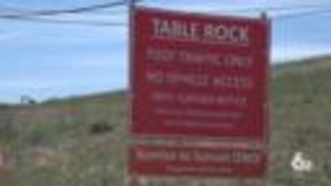 Table Rock mesa parking lot will be closed the rest of the year