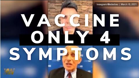 Fauci admits the vaccine only effects symptoms