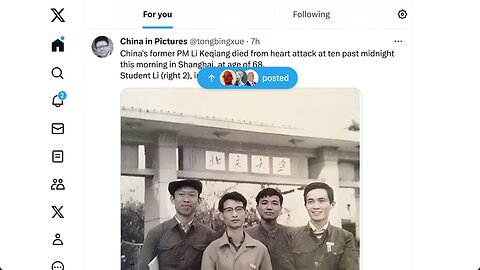 中国共产党第十七届、十八届、十九届中央政治局常委，国务院原总理李克强同志，在2023年10月26日因突发心脏病，经全力抢救无效，于10月27日0时10分在上海逝世，享年68岁