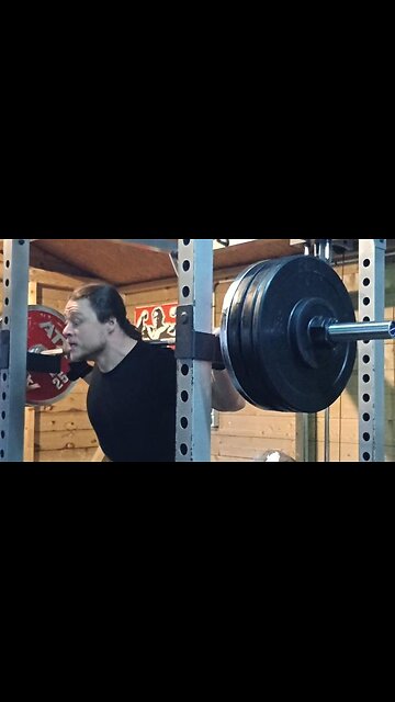 155 Kgs x 5 High-Bar Squat.