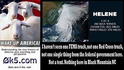 Not one FEMA truck, Red Cross truck, not a single thing from the federal government here.