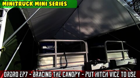 Ordro EP7 video glasses. Put vice and mini to work, Strengthening the canopy for winter use.