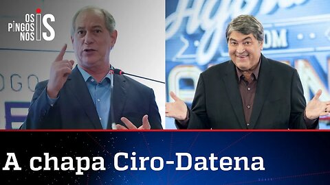 PDT quer Datena como vice de Ciro Gomes
