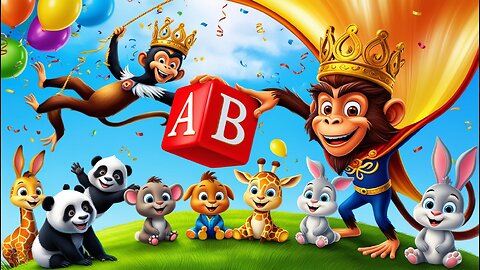 ABC song Nursery rhymes with Monkey king
