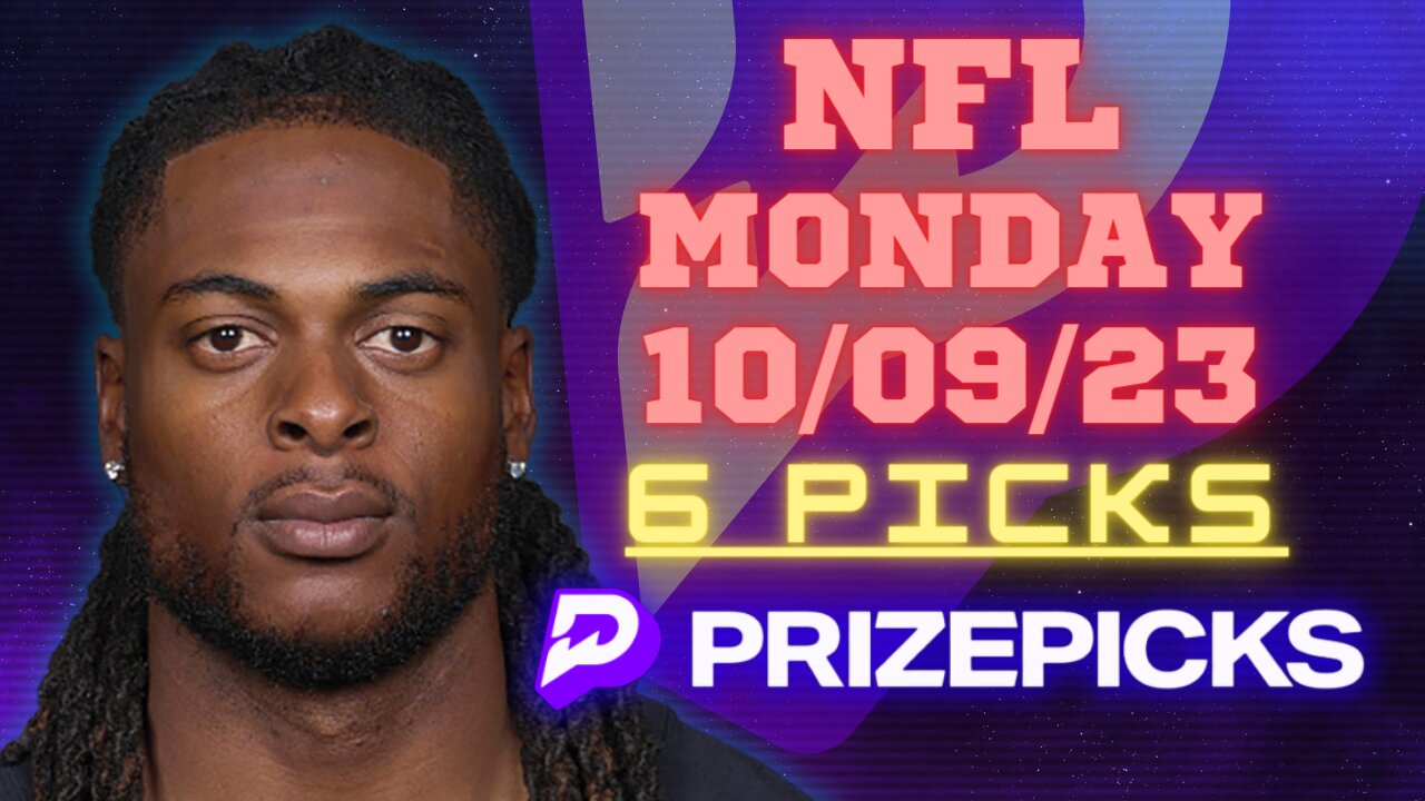#PRIZEPICKS | 6 PICKS FOR #NFL MONDAY | WEEK 5 | 10/09/2023 | #PROPBETS | #BESTBETS | #MNF