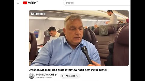 Das erste Interview nach dem Putin-Orban-Gipfel