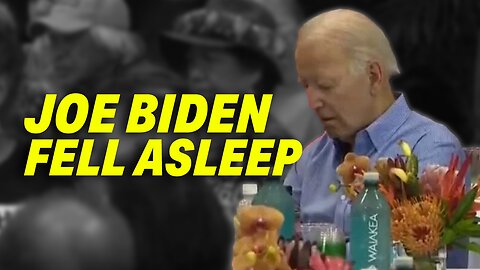 JOE BIDEN FELL ASLEEP DURING A CEREMONY COMMEMORATING MAUI WILDFIRE VICTIMS