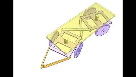 3241 Mechanism for steering a 4 wheel trailer with small turning radius 1
