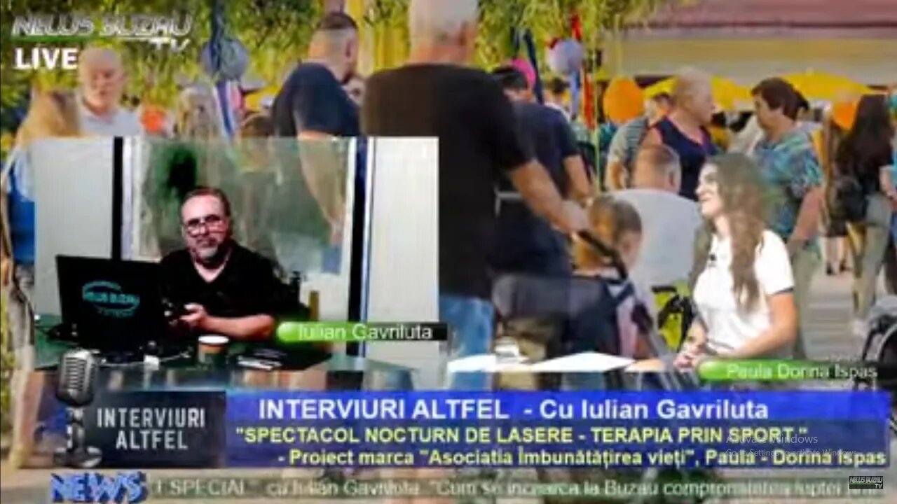 LIVE - TV NEWS BUZAU - "INTERVIURI ALTFEL", cu Iulian Gavriluta."SPECTACOL NOCTURN DE LASERE - TE…