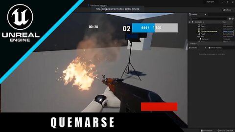 Cómo recibir daño por fuego - Unreal Engine 5