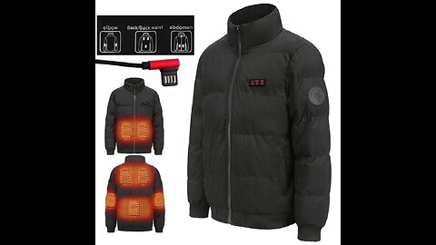 TENGOO HJ-07A Heating Jacket 7 Heated Areas Coat Jacket Three-speed Temperature Control