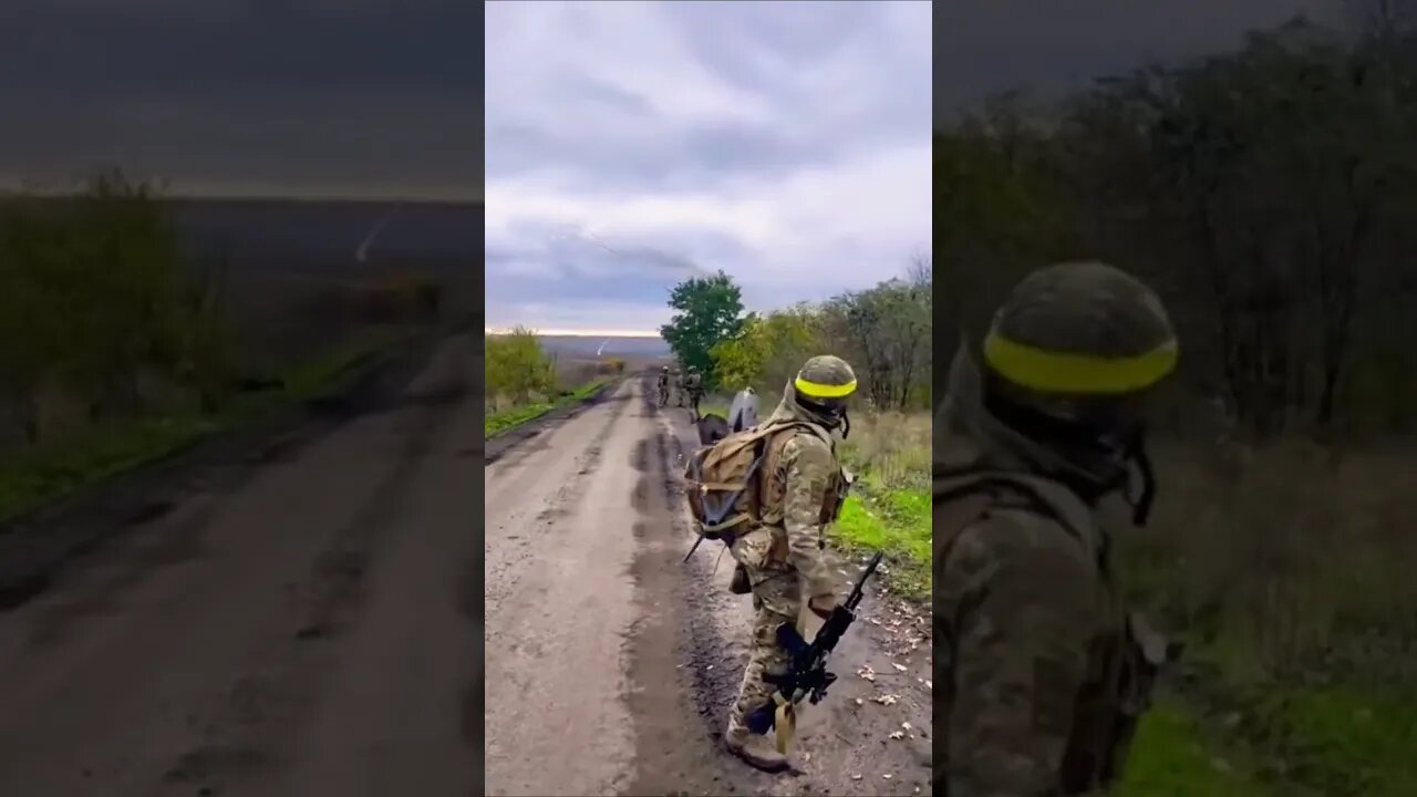 POV: Ukrainians On Front Lines. Getting Some Helicopter Support Follow my channel for rare videos