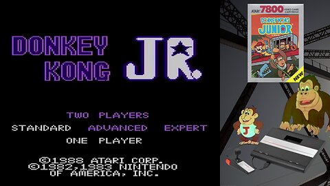 Donkey Kong Junior (Atari 7800) - High Score run