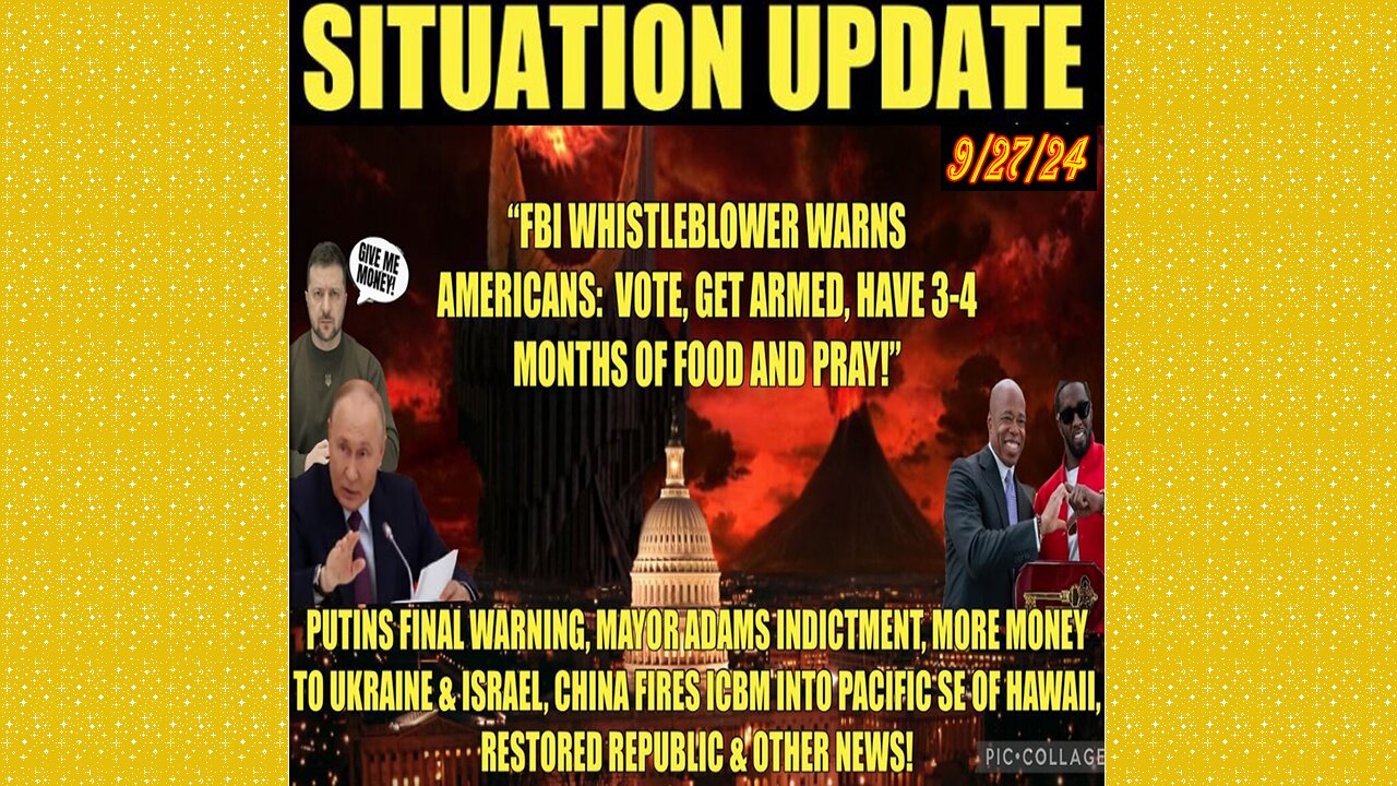 SG Anon. Juan O Savin ~ Situation Update 9/27/24 ~ Restored Republic > Judy Byington- Q+ White Hats