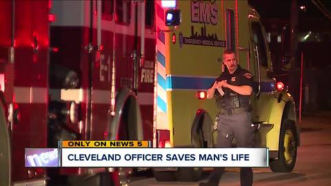 Cleveland Police Officer and Baldwin Wallace pre-med student saves man's life