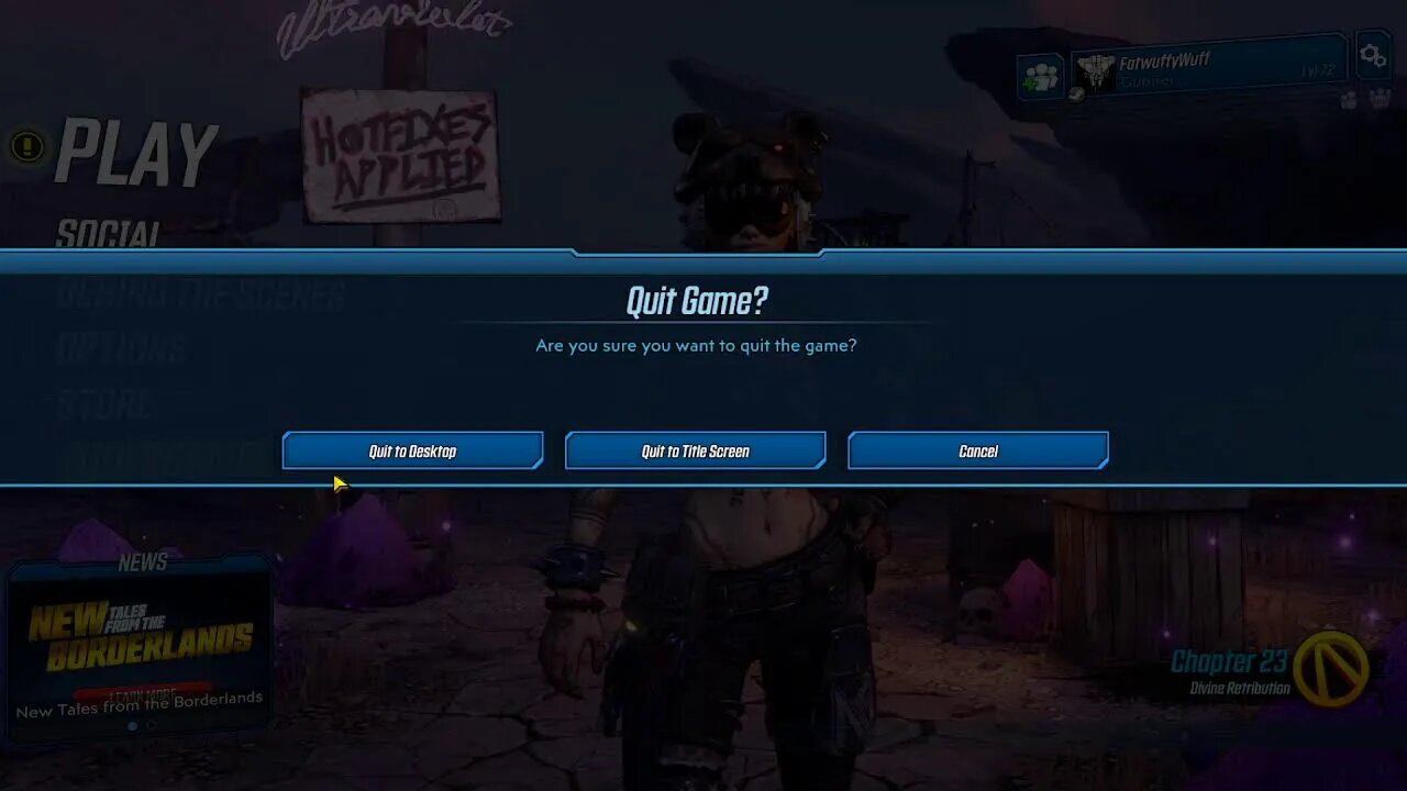 Borderlands 3 Keyboard and mouse