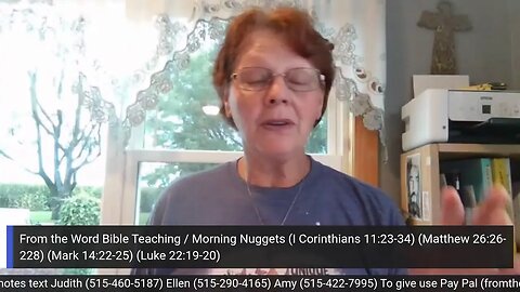 From the Word Bible Teaching Morning Nuggets (8/25/23)