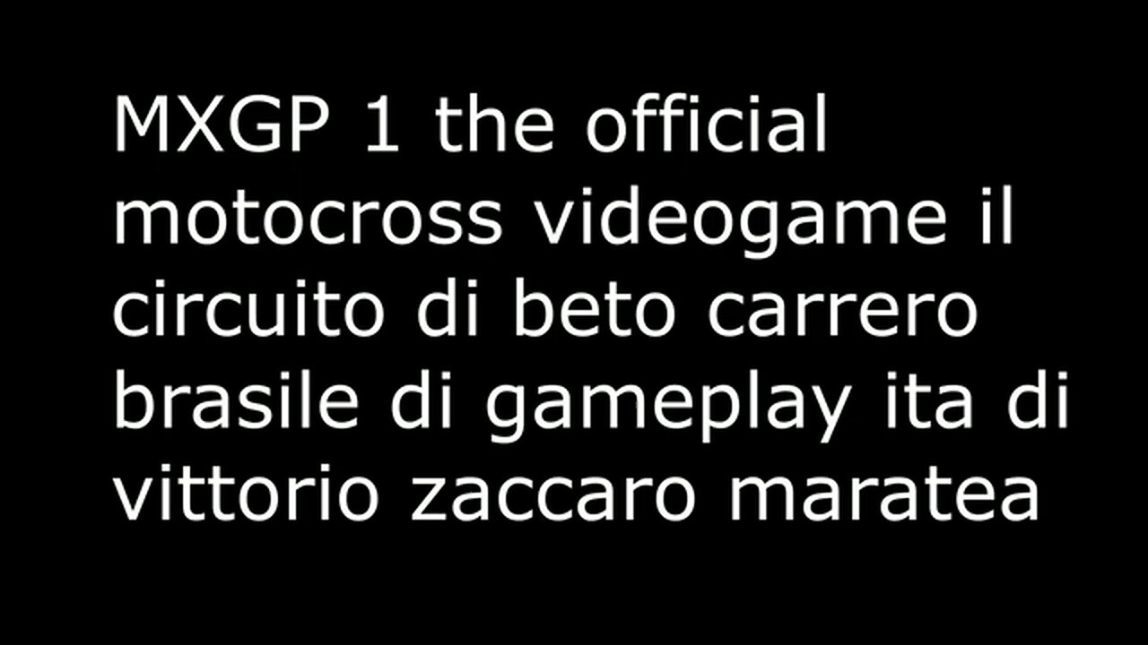 the official motocross videogame beto carrero brasile gameplay ita