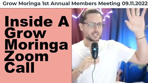 Inside A Grow Moringa Zoom Call | Kendrick Hosts Daily Webinars for Members Training and Fulfillment