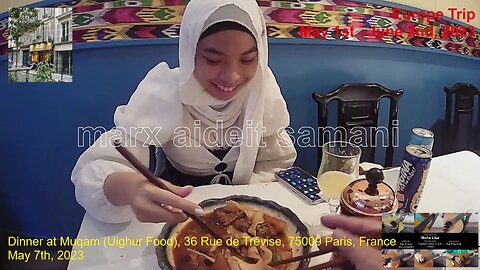 May 7, 2023, 32g Dinner at Muqam; a Uighur Restaurant
