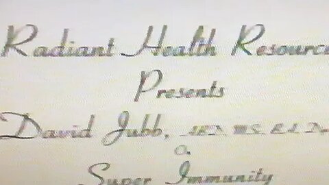 David Jubb PhD Whole Brain Functioning Show March 1997