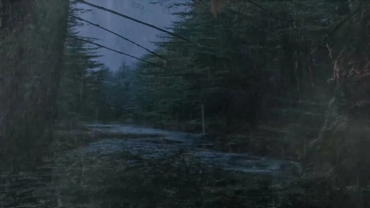Lass dich vom starkem Regen und Donner in den Schlaf wiegen 🌧🌩 8 Stunden Black Screen