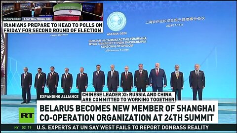 RT News - July 04 2024 (early) Shanghai Cooperation Organization Summit, Iran Elections