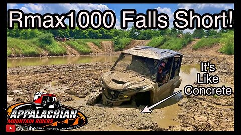 Yamaha Rmax gets super stuck in thick mud!