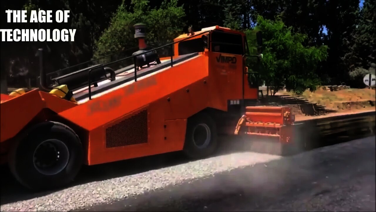 Cars for road construction. Relaxing video