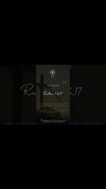 Rut 1:16,17 - oración de la mañana #shorts