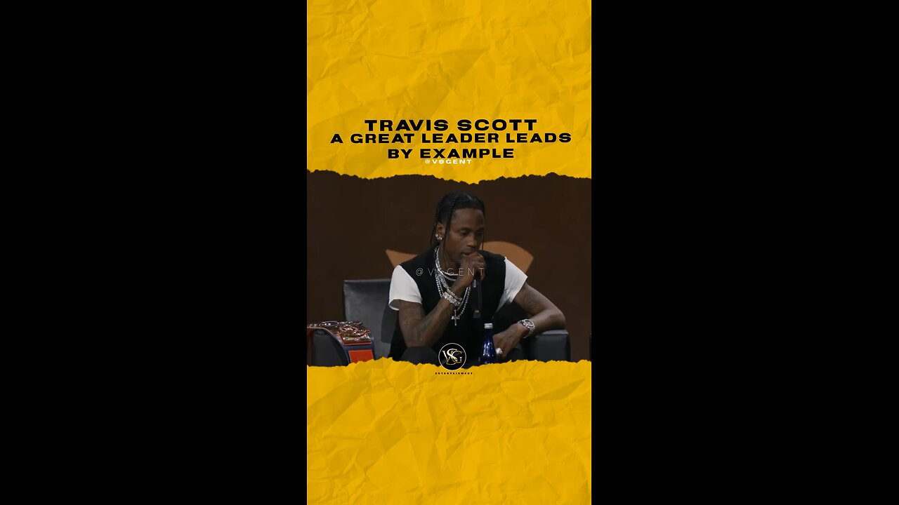 @travisscott A great leader leads by example