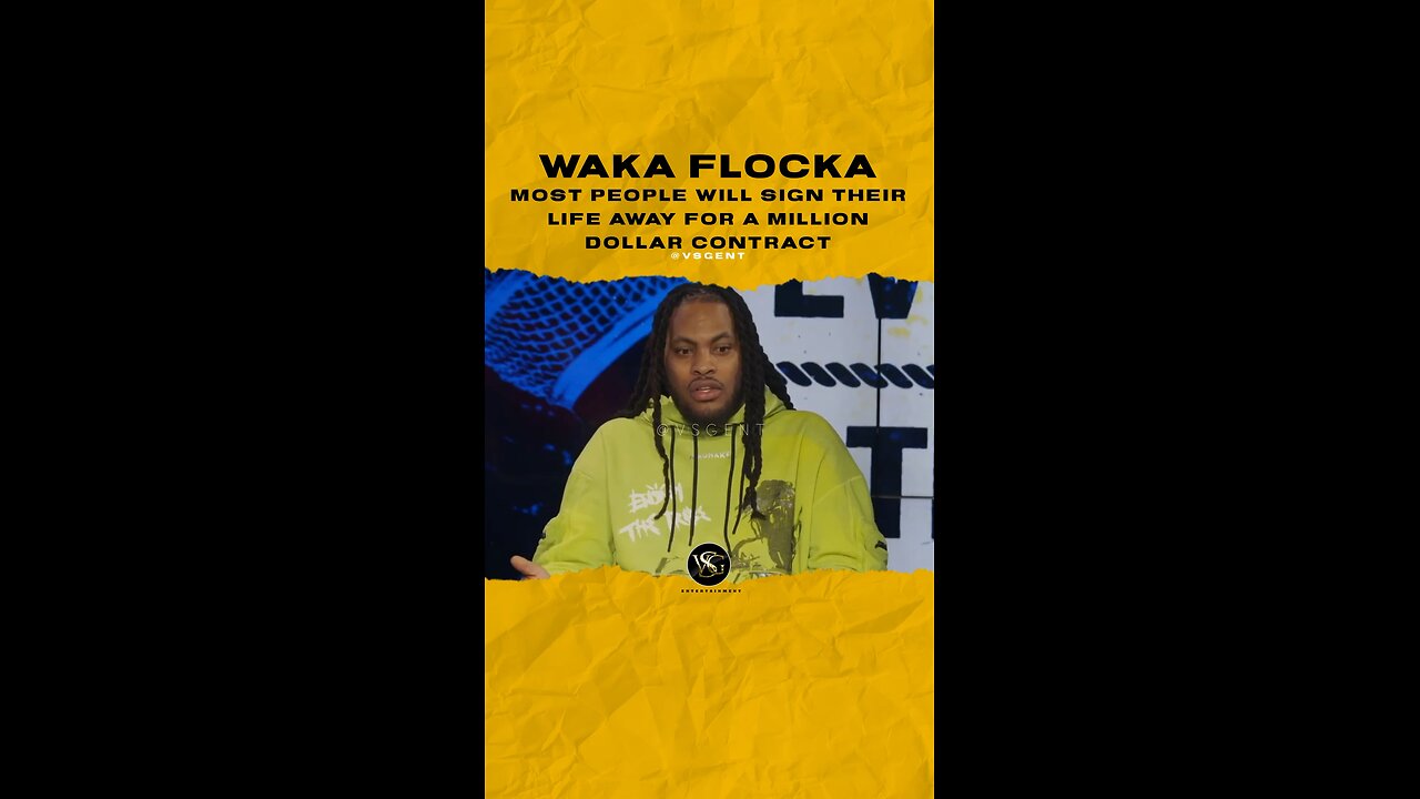 @wakaflocka Most ppl will sign their life away for a million dollars