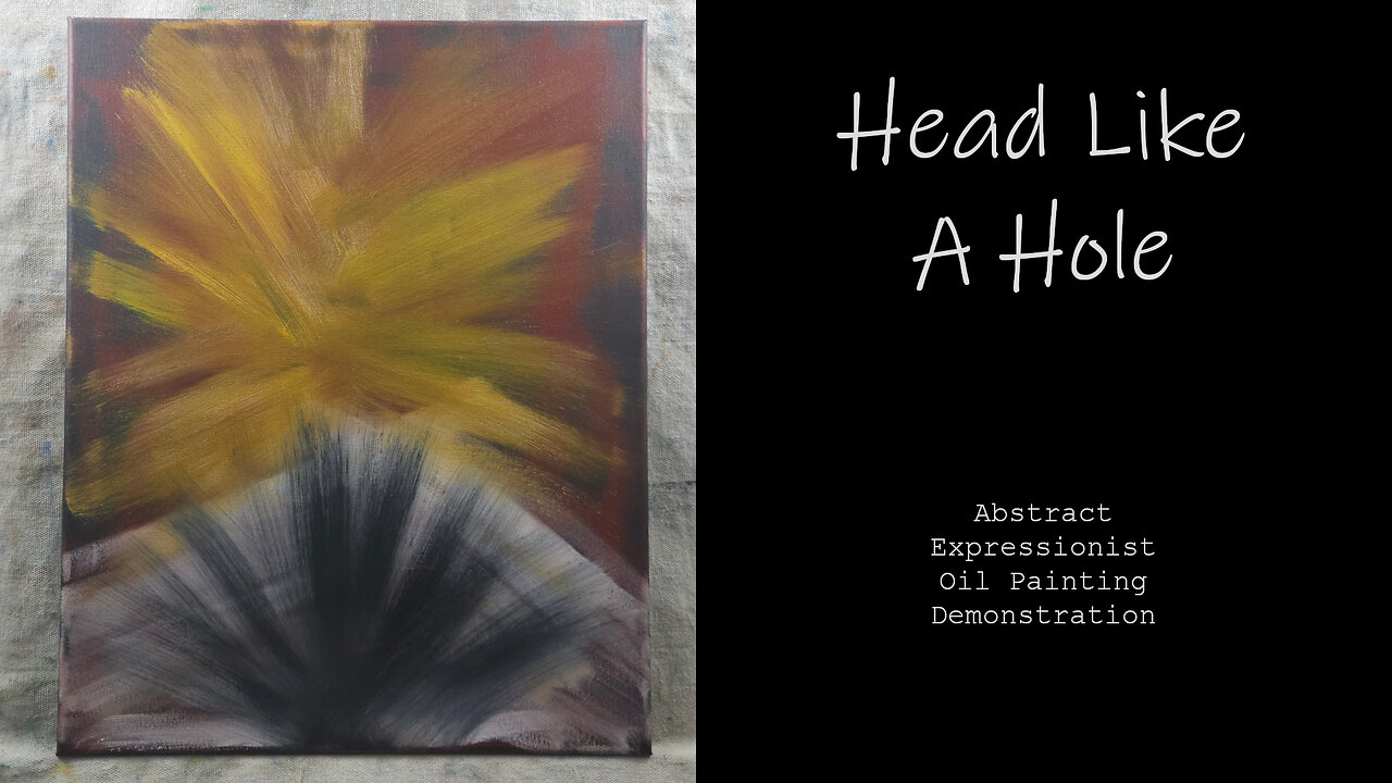 THIS THE SOUND OF “Head Like a Hole” LOOKS LIKE Abstract Expressionist Oil Painting 16x20