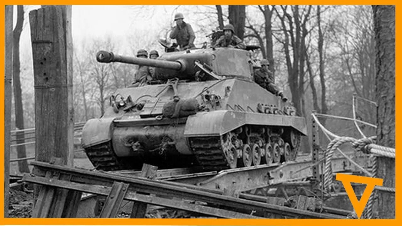 Driving a Sherman M4A3 Easy 8 around in Germany 1945.