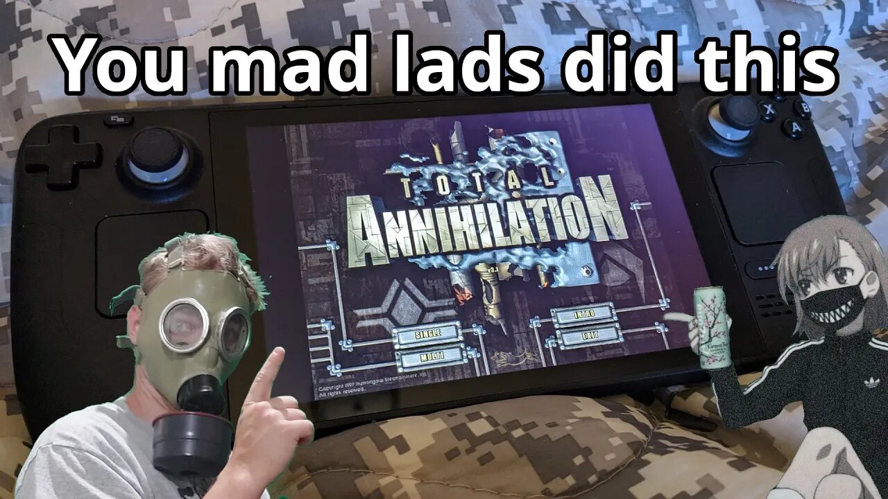 The Steam Deck Runs RTS Games Pretty Well, But What Does My Total Annihilation Config Look Like?